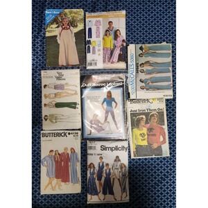 Vtg Lot of (8) CUT Women's OneSize/Misc  Simplicity,McCalls Butterick Patterns